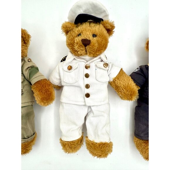 Plushland 2008 3-Piece Military Teddy Bear Set – Navy, Army & Air Force Uniforms - Picture 5 of 9